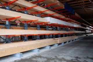 Holzlager Holzland Gehlsen in der Büpsumer Straße in Rendsburg, Halle 6