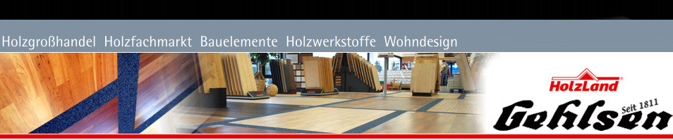 Parkett, Echtholzdielen, Holzfliesen, Laminate, Linoleum, Korkparkett und mehr bei Holzland Gehlsen in Rendsburg